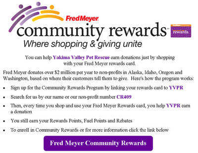 Support YVPR by shopping at Fred Meyer